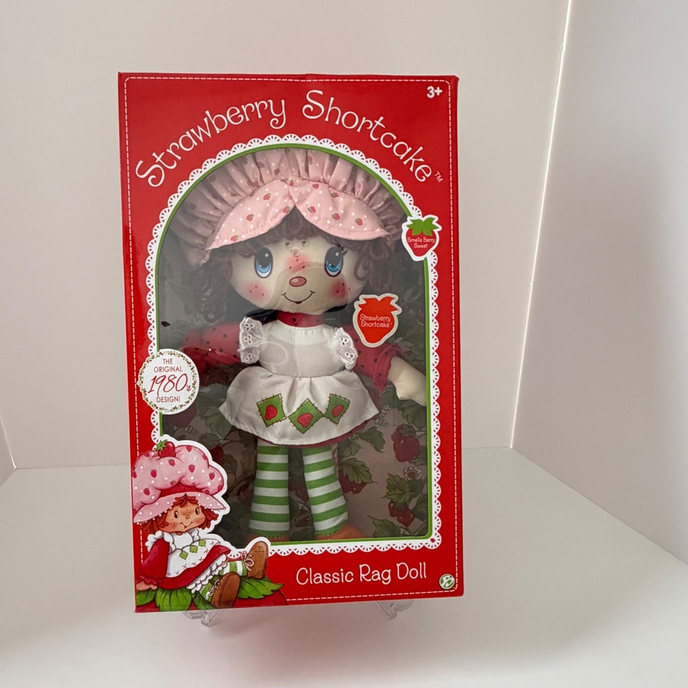 Strawberry Shortcake Classic Rag Doll 1980s Design Scented New Reproduction